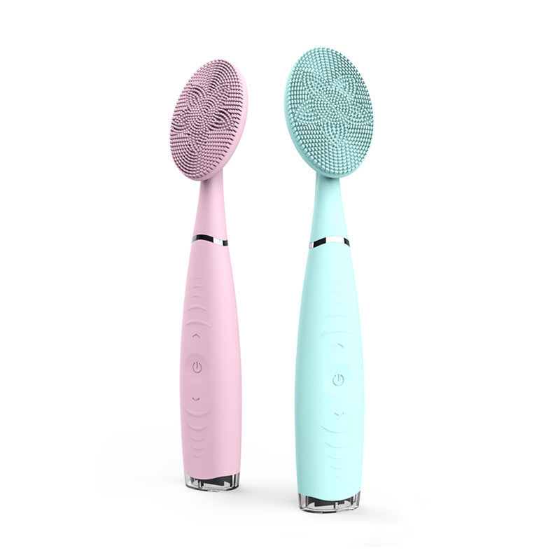 Face Washing Artifact Silicone Multi-function Electric Waterproof Rechargeable Face Washing Brush Handheld Cleansing Instrument For Little Sister