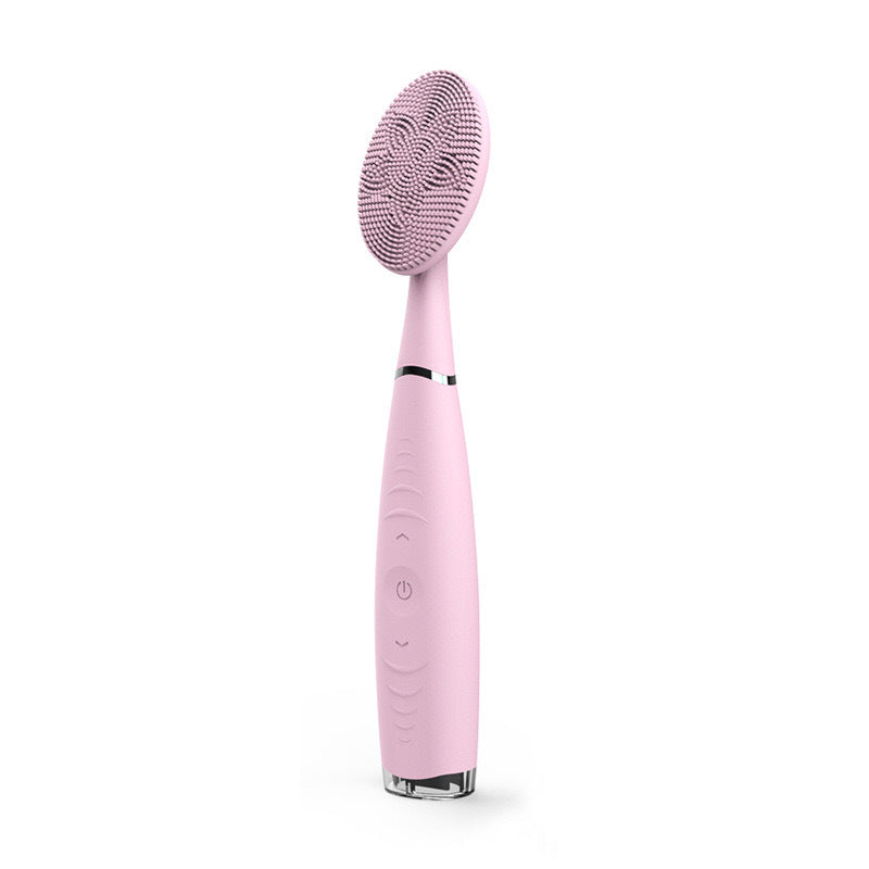 Face Washing Artifact Silicone Multi-function Electric Waterproof Rechargeable Face Washing Brush Handheld Cleansing Instrument For Little Sister