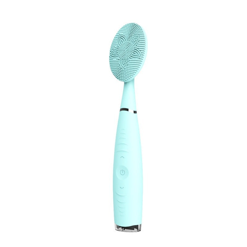 Face Washing Artifact Silicone Multi-function Electric Waterproof Rechargeable Face Washing Brush Handheld Cleansing Instrument For Little Sister